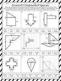 Area Of Composite Figures Worksheet Teaching Techniques Math Centers Middle School General Knowledge Facts