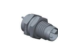 Guided M8 Circular Metric Connector, Metal, 1.5a, 05 Pins, Male Connector,  Male Contact, Hexagonal, Screw Thread, Pcb 180 , Receptacle, Front ...