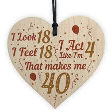 Virgin experience gifts proudly presents a collection of 40th birthday gifts that go above and beyond the expectations of any lucky recipient Funny 40th Birthday Gifts For Men Women 40th Decorations Wooden Heart Keepsake For Sale Online Ebay