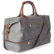 Canvas Travel Tote Luggage Men S Weekender Duffle Bag With Shoe Compartment Mens Travel Bag Canvas Travel Tote Weekender Duffel Bag