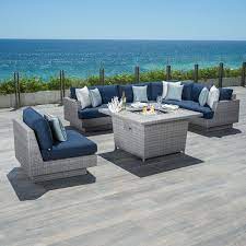 Check spelling or type a new query. Portofino Comfort 6pc Sectional Fire Table Laguna Blue Fire Pit Furniture Cheap Patio Furniture Fire Pit Essentials