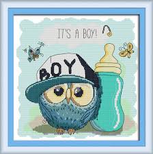 Joy Sunday Owl Baby Cross Stitch Pattern Kits Handcraft Make Embroidery With Chart Joy Sunday Cross Stitch Kitsbabies Cross Stitch Aliexpress