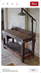Work Bench Vintage Industrial Furniture Rustic Furniture Vintage Industrial Decor