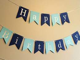 Happy Birthday Banner 1st Birthday Boy First Birthday Cake Etsy Happy Birthday Banners 1st Boy Birthday Birthday Banner