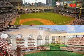 Packing into the rangers' stadium to see a game with absolutely no regard for social distancing. Texas Rangers New Ballpark Looks A Lot Like Minute Maid Park Cbs Houston
