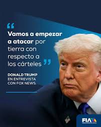 En una entrevista reciente con Fox News, el presidente Donald Trump habló  sobre la lucha contra el narcotráfico y su impacto en Estados Unidos.⁣ ⁣  Señaló que, según su percepción, una gran