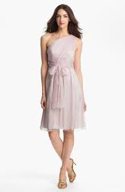 Amsale One Shoulder Belted Silk Chiffon Dress Nordstrom Womens Bridesmaid Dresses Bridesmaid Dresses Peach Dress