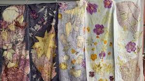 eco print 花葉移印 printed shower curtain prints print
