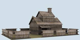 Low Poly Bamboo House Model House 3d Model Bamboo House Low Poly 3d Models