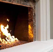 Fireplace Glass Rocks Fire