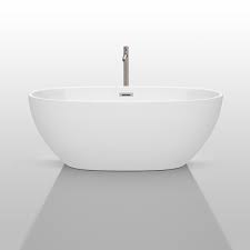 With a small footprint, this freestanding bathtub is a relaxing spot to end the day and gives a the style of tub you choose, along with the depth of the tub, will be the biggest factors to consider as you. Juno 63 Soaking Bathtub By Wyndham Collection White Beautiful Bathroom Furniture For Every Home Wyndham Collection