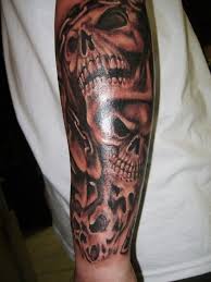 Although most skull tattoos are symbols of death, destruction, and evil, there are several designs that represent more than that. Best Skull Tattoos For Men Skull Sleeve Tattoos Skull Tattoo Design Half Sleeve Tattoo