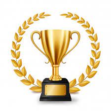 Realistic Golden Trophy With Gold Laurel Wreath Coroa De Louros Louros Trofeus E Medalhas