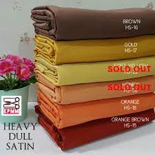 Untuk semakan stok atau membuat. Kain Pasang Japanese Heavy Dull Satin Shopee Singapore