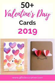 Free printable valentine's day cards. 50 Easy Diy Valentine S Day Cards Homemade Valentines 2019 Gift Ideas Corner