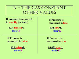 Start studying ideal gas law r values. The Gas Laws Pv Nrt Ppt Video Online Download