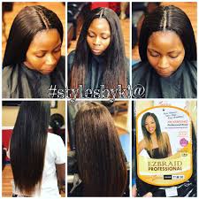Straight Crochet Braids On Natural Hair Using Ez Braid Braiding Hair Invisible Knots Straight Crochet Braids Crochet Straight Hair Crochet Hair Styles