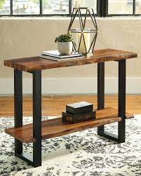 Brosward Sofa Console Table Ashley Furniture Homestore In 2020 Live Edge Console Table Metal Living Room Sofa Table