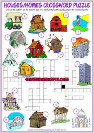 If you are looking for a quick, free, easy online crossword, you've come to the right place! Types Of Houses Crossword Puzzle Esl Printable Worksheet Printable Crossword Puzzles Vocabulary Worksheets Vocabulary