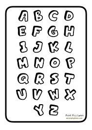 Alphabet drawing a to z. Colour Your Own Alphabet A Z Capital Letters Printable Teaching Resources Print Play Learn