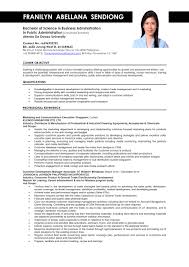business administration resume samples