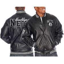 Men S Brooklyn Nets Black Double Team Jacket Brooklyn Nets Jacken