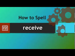 Lying in the direction of an axis : How To Spell Receive Youtube