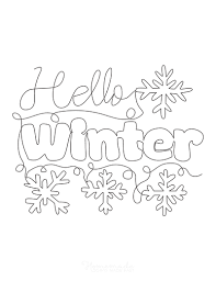 Children can color or trace in the words, let it snow! 101 Best Snowflake Coloring Pages Free Printable Pdf Templates