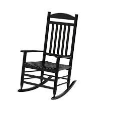 Hampton Bay Black Wood Outdoor Patio Rocking Chair A211030300 The Home Depot In 2020 Patio Rocking Chairs Rocking Chair Outdoor Rocking Chairs