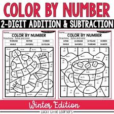 Here are nine brand new winter color by number pages. Winter 2 Digit Color By Number Lucky Little Learners