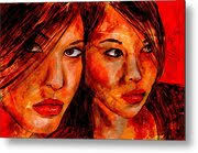 Olga'a mirror Metal Print