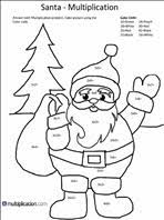 The hellokids printable coloring pages will help your child to focus on details while being relaxed and comfortable. Free Christmas Multiplication Coloring Worksheets Multiplication Com