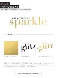 The Modern Collective Photoshop Gold Foil Text Photoshop Tutorial