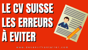 Bestelle jetzt deine gespeicherten artikel mit kostenloser lieferung & retoure! Travailler En Suisse Le Cv Suisse Devenir Frontalier