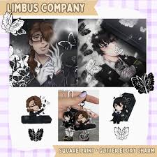 Limbus Company Solemn Lament Square Print + Glitter Epoxy Charms - Etsy