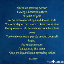 You Re An Amazing Person Quotes Writings By Sakshi Jain Yourquote