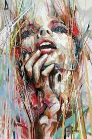 Original Piece Owned By Vicci Kaggan Abstract Art Painting Famous Art Portrait Art