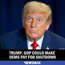 Quotes Donald Trump as saying in 2013, "A shutdown falls