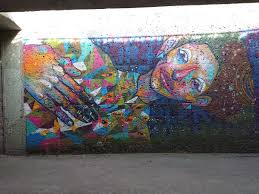 Unterfuhrung Friedensengel 3 Graffiti Wandmalerei Malerei