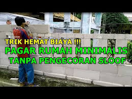 Pagar minimalis merupakan salah satu jenis pagar rumah yang menjadi pilihan banyak orang dan cara paling mudah untuk mewujudkannya adalah dengan memasang pagar minimalis ini. Cara Pasang Hebel Diatas Pondasi Tanpa Pengecoran Besi Sloof Untuk Pagar Rumah Minimalis Hemat Biaya Youtube