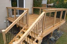 Check your plans for safe traffic flow. How To Build Deck Stairs And Railing The Home Depot Canada