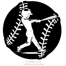 Black And White Baseball Clipart Free Little League Baseball Batter With Ball Background Sportsartzoo Little League Baseball Baseball Batter Baseball Vector