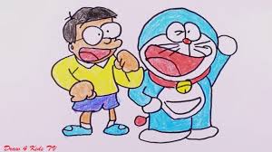 Draw And Coloring Cute Doraemon Nobita For Kids With Nursery Rhymes Songs Nursery Rhymes Songs Nursery Rhymes Coloring Pages