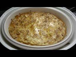 Daging sapi cincang, telur, bawang putih, kecap asin, minyak wijen, . Daging Tim Telur Steamed Egg Minced Meat Youtube