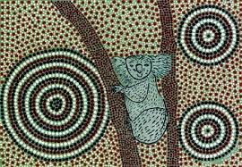 Long Ago In The Dreamtime Lived An Orphaned Koala Boy Called Koobor Who Was Constantly Ill Treated And Neglect Aboriginal Artwork Aboriginal Art Australian Art