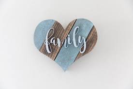 Rustic Home Decor Wooden Farmhouse Heart Wood Family Heart Etsy Heart Wall Decor Wooden Hearts Wood Hearts