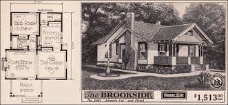Small Home Designs Vintage Small House Plans 1923 Sears Brookside Craftsman Styl Small Craftsman House Plans Craftsman Style Bungalow Vintage House Plans