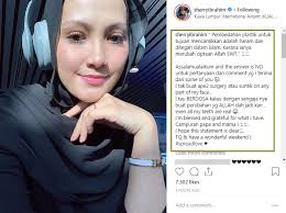 Hasil studi ini menyatakan bahwa operasi plastik. Sherry Ibrahim Buat Pembedahan Plastik Ini Jawapan Dia Lobak Merah