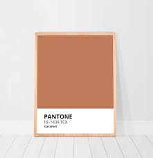 Pantone Color Caramel Printable Wall Art Digital Download Etsy In 2021 Pantone Color Earth Tone Decor Pantone