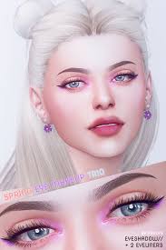 Spring Eye Makeup Trio Pralinesims On Patreon Sims 4 Sims 4 Cc Eyes Sims 4 Cc Makeup